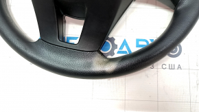 Naked steering wheel Mazda 3 14-16 BM prerest, rubber, black, worn