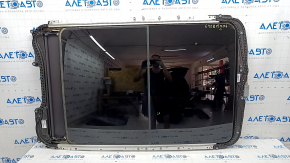 Panorama assembly BMW X1 F48 16-22 black curtain, scratches on glass, curtain tear, needs cleaning
