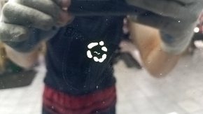 Panorama assembly BMW X1 F48 16-22 black curtain, scratches on glass, curtain tear, needs cleaning