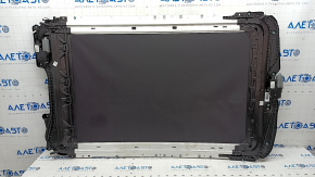 Panorama assembly BMW X1 F48 16-22 black curtain, scratches on glass, curtain tear, needs cleaning