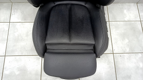 Driver's seat BMW X1 F48 16-19 with airbag, electric, heated, with memory, black leather, with control unit, scratches on plastic