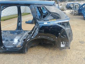 Quarter wing rear left Nissan Rogue 21-23 Japan built, black, on body, bumpers