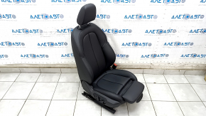 Passenger seat BMW X1 F48 16-19 with airbag, electric, heated, with memory, leather black, cut off chip