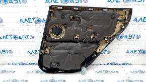 Door trim card rear left BMW X1 F48 16-22 leather black, black insert, backlight, bumper on molding