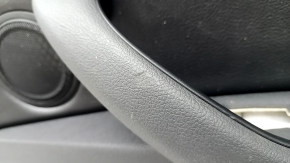 Door trim card rear right BMW X1 F48 16-22 leather black, black insert, backlight, scratches