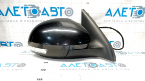 Side mirror right VW Tiguan 09-17 6 pins, turn signal, heated, black LC9X