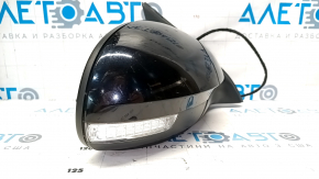 Side mirror right VW Tiguan 09-17 6 pins, turn signal, heated, black LC9X