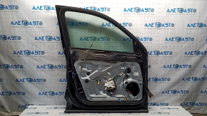 Door assembly front left VW Tiguan 09-17 black LC9X, bumps, worn trim, scratches on molding