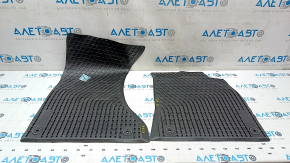Set of floor mats for Audi A4 B8 08-16 black rubber