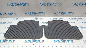 Set of floor mats for Audi A4 B8 08-16 black rubber