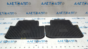 Set of floor mats for Audi A4 B8 08-16 black rubber