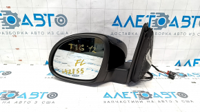 Side mirror left VW Tiguan 09-17 6 pins, turn signal, heated, black LC9X, butt