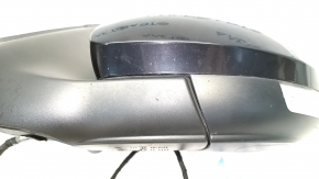 Side mirror left VW Tiguan 09-17 6 pins, turn signal, heated, black LC9X, butt