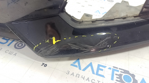 Bare front bumper Audi A6 C7 16-18 rest, s-line for parking sensors, for headlight washers, black, scratches, worn