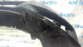 Bare front bumper Audi A6 C7 16-18 rest, s-line for parking sensors, for headlight washers, black, scratches, worn