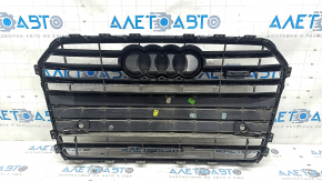 Radiator grille assembly Audi A6 C7 16-18 rest matt+black gloss, sand