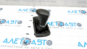 Gear knob Audi A4 B8 13-16 rest, brown, cracked leather
