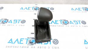 Gear knob Audi A4 B8 13-16 rest, brown, cracked leather