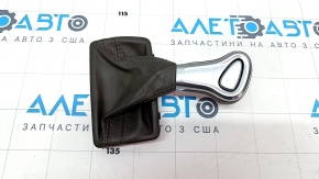 Gear knob Audi A4 B8 13-16 rest, brown, cracked leather