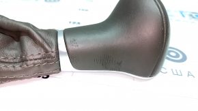 Gear knob Audi A4 B8 13-16 rest, brown, cracked leather