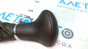 Gear knob Audi A4 B8 13-16 rest, brown, cracked leather