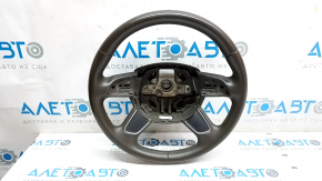 Bare steering wheel Audi A4 B8 13-16 leather brown, 4 spokes