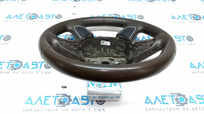 Bare steering wheel Audi A4 B8 13-16 leather brown, 4 spokes
