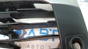 Lower grille of the front bumper left BMW X1 F48 16-19 X-line open for parking sensors, sand, bumps