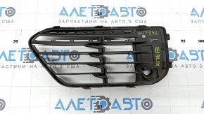 Lower grille of the front bumper right BMW X1 F48 16-19 X-line open for parking sensors, sand, bumps