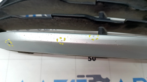 Lower grille of the front bumper right BMW X1 F48 16-19 X-line open for parking sensors, sand, bumps