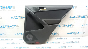 Door trim card rear right VW Tiguan 09-17 black, with black insert cloth, armrest cloth, scuffs