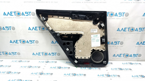 Door trim card rear right VW Tiguan 09-17 black, with black insert cloth, armrest cloth, scuffs