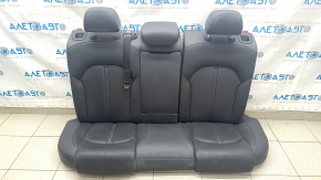 Rear row of seats 2nd row Audi A6 C7 12-18 Prestige, black leather, perforated, dented leather
