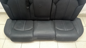 Rear row of seats 2nd row Audi A6 C7 12-18 Prestige, black leather, perforated, dented leather