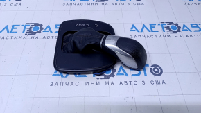 Gear knob with shifter cover Ford Escape MK3 13-16 black rubber, black cover, scratches