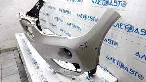 Front bumper bare BMW X1 F48 16-19 white, for parking sensors, bumpers, dents