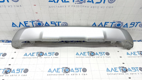 Rear bumper lip trim BMW X1 F48 16-22 X-line gray structure, scratches, cracks in fasteners, dents