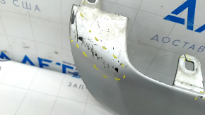 Rear bumper lip trim BMW X1 F48 16-22 X-line gray structure, scratches, cracks in fasteners, dents