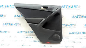 Door trim card rear left VW Tiguan 09-17 black, with black insert cloth, armrest cloth, scratches