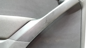 Door trim card rear left VW Tiguan 09-17 black, with black insert cloth, armrest cloth, scratches