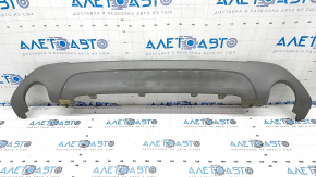 Rear bumper lip BMW X1 F48 16-19 X-line, Sport-line structure for 2 exhausts, scratches