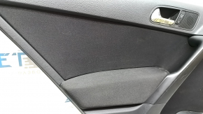 Door trim card rear left VW Tiguan 09-17 black, with black insert cloth, armrest cloth, scratches