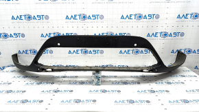 Front bumper lip BMW X1 F48 16-19 structure for parking sensors, scratches, dents, non-factory holes