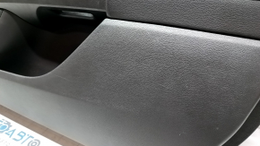 Door trim card front right Ford Fusion mk5 13-16 titanium black, with leather insert, leather armrest, molding gray gloss, scratches