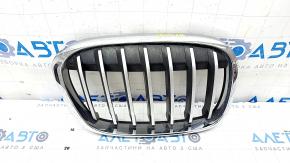 Radiator grill right BMW X1 F48 16-19 X-line gray grill, sand