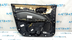 Door trim card front right Jeep Compass 17- black, beats, black leather insert, black leather armrest, black stitching
