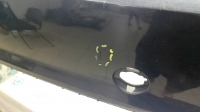Bare rear bumper Audi A6 C7 16-18 rest for parking sensors, black, dents