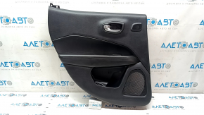 Door trim card rear left Jeep Compass 17- black, beats, insert black leather, armrest black leather, black stitching