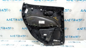 Door trim card rear right Jeep Compass 17- black, beats, black leather insert, black leather armrest, black stitching