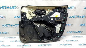 Door trim card front left Jeep Cherokee KL 19- black, for seat memory with black leather insert, leather armrest
